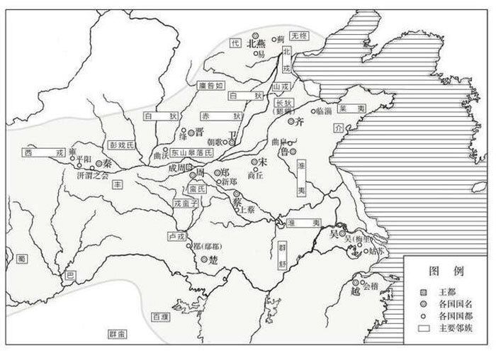 我们通过统计方法,仔细对比夏商周时期戎,狄,蛮,夷以及方国的名称