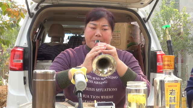 唢呐大姐演奏《刘老根》插曲《圆梦》，女中豪杰，听着真过瘾！