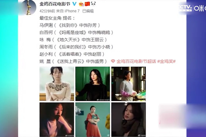 第32届金鸡奖提名出炉 徐峥白百何等入围