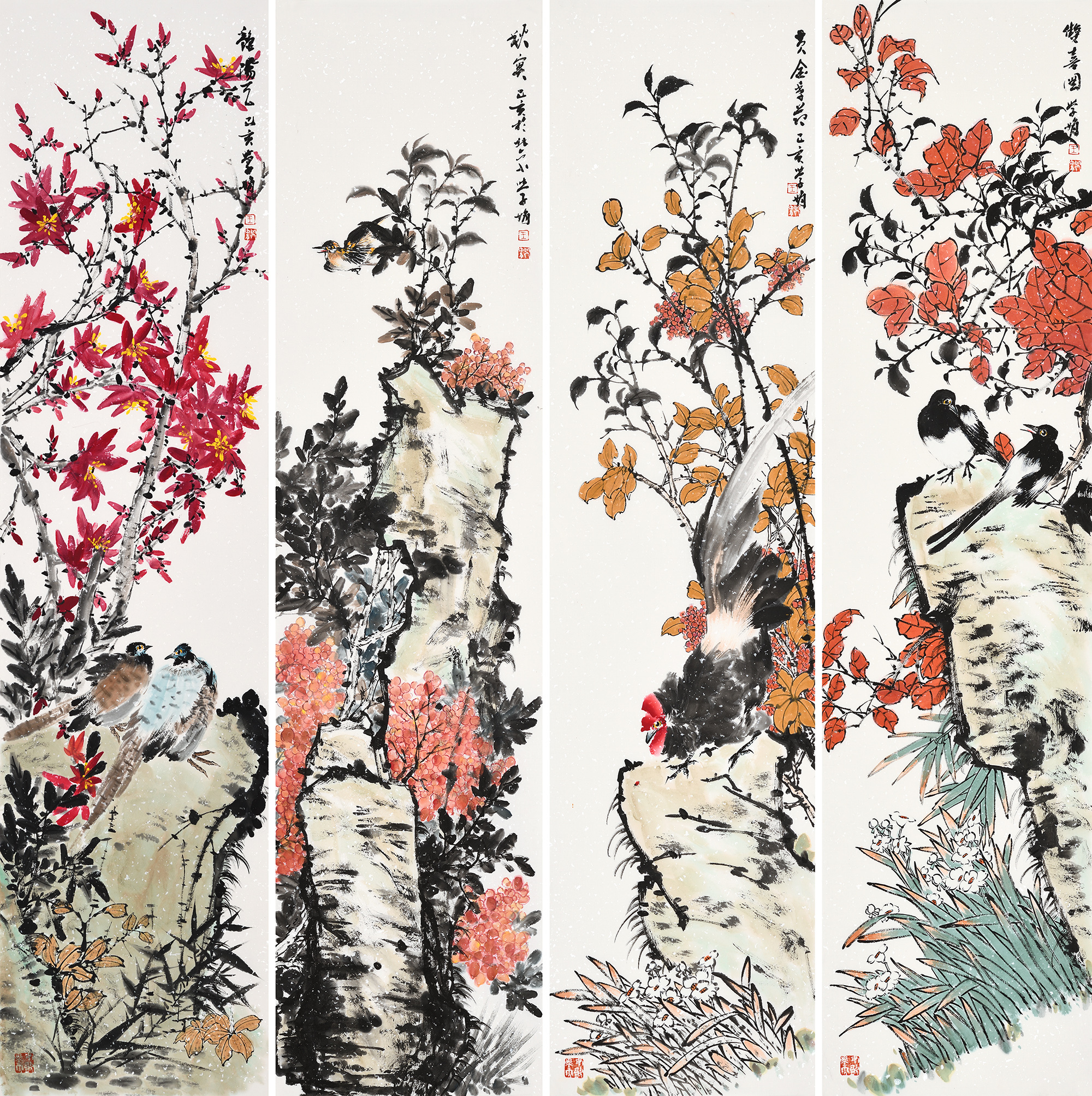"丹青炫彩花鸟醉"王学娟花鸟画赏析