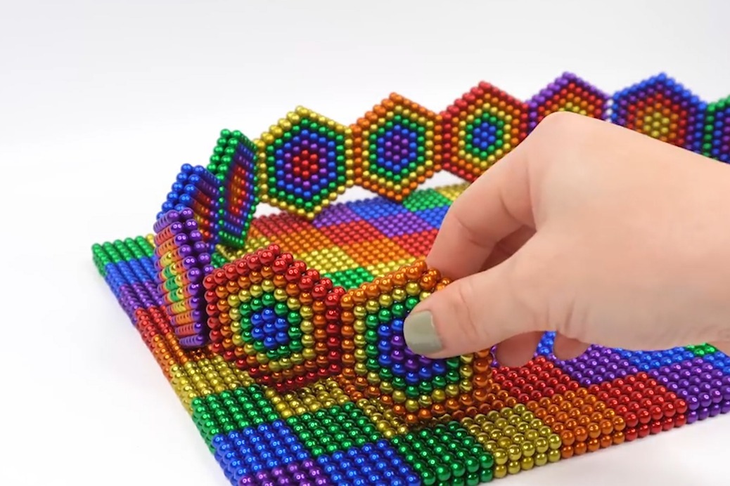 彩色的乌龟是磁铁做的,创意手工你也能,巴克球就能做