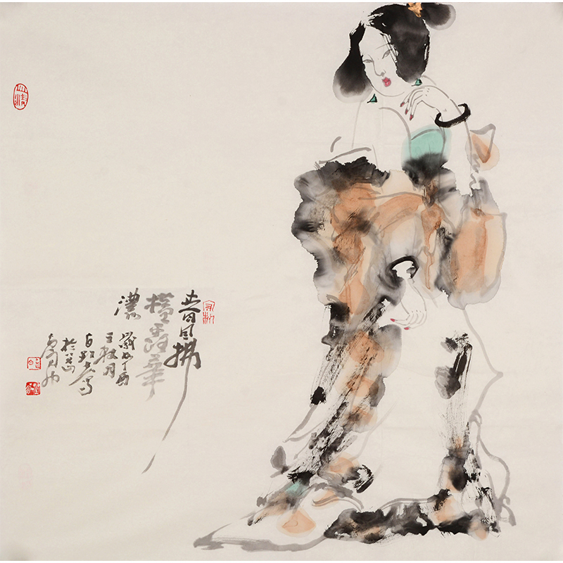 一笑倾城——著名画家白野夫人物画欣赏