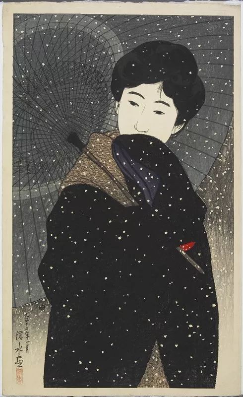 日本现代绘画大师,伊东深水绘画作品欣赏