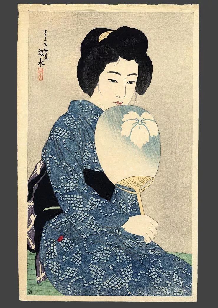 日本现代绘画大师,伊东深水绘画作品欣赏