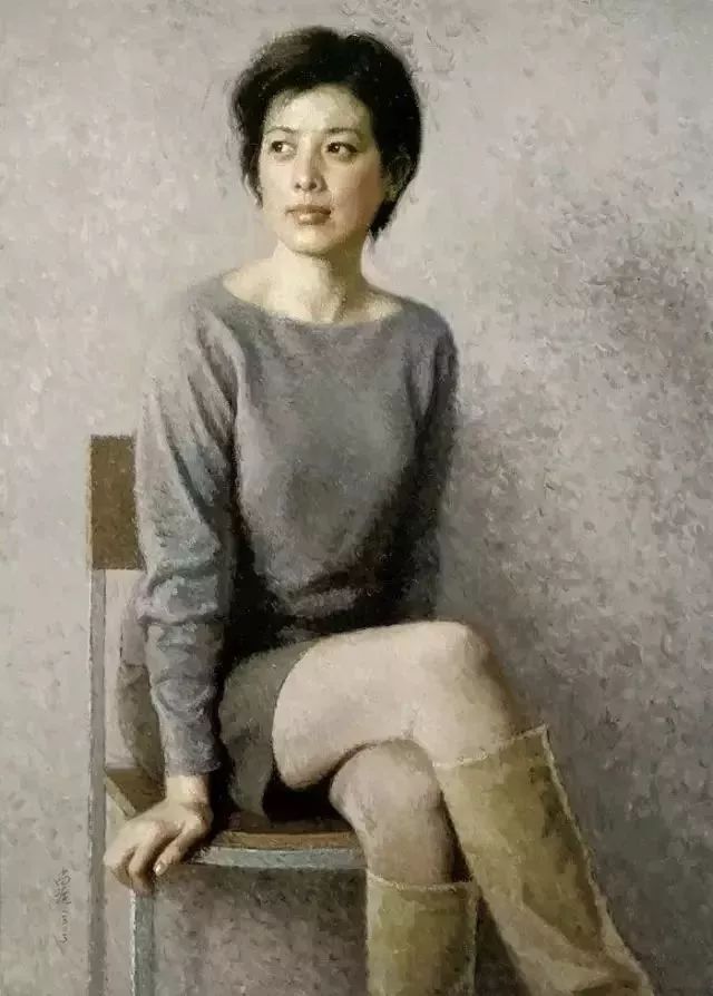 原中国美协主席靳尚谊,用油画把中国女人的美,画到极致