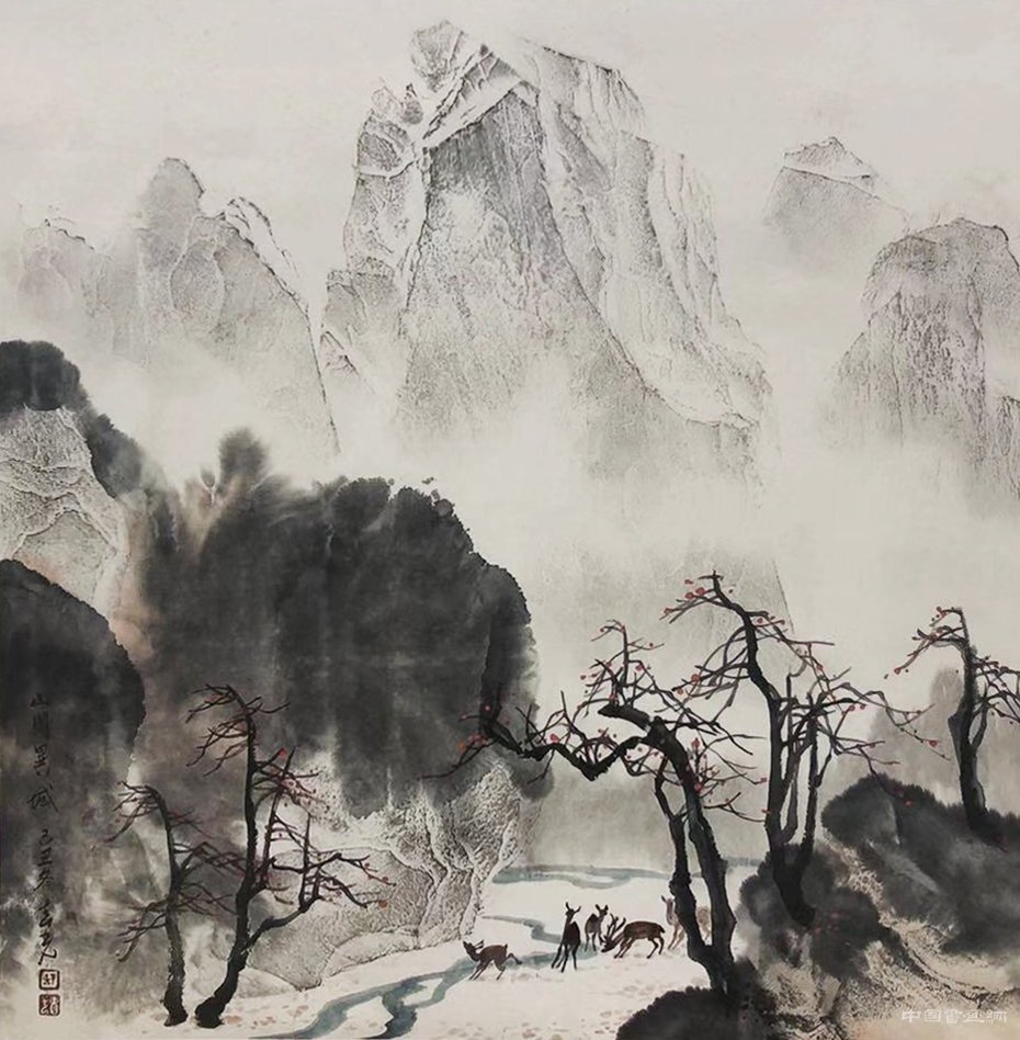 舒春光:西部大漠山水画