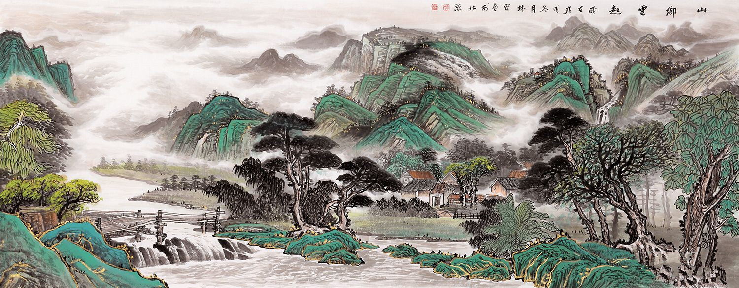 有了这样的清秀山水画,还愁家居没风景?