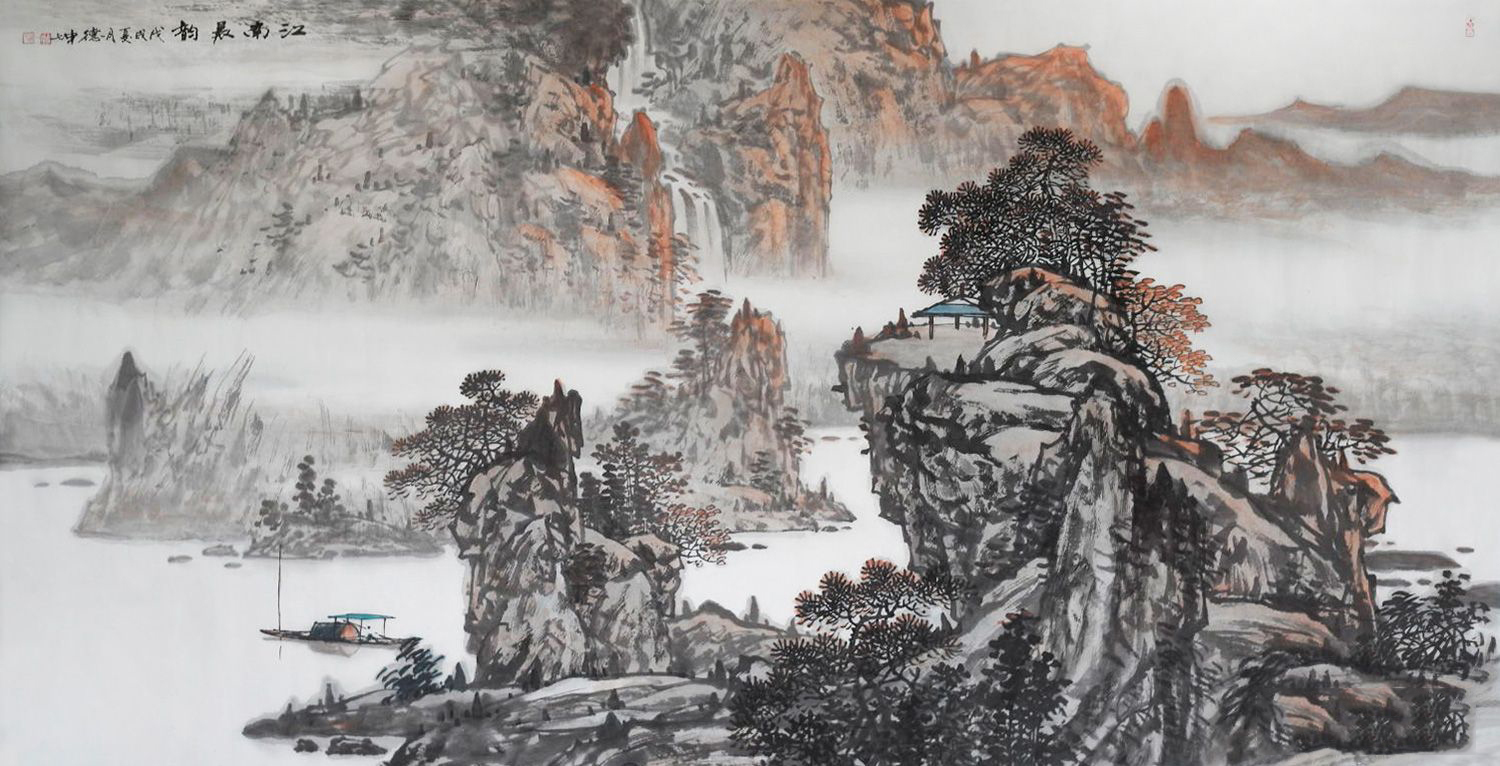 一笔一墨一山一水,感悟画家林德坤作品的意境之美
