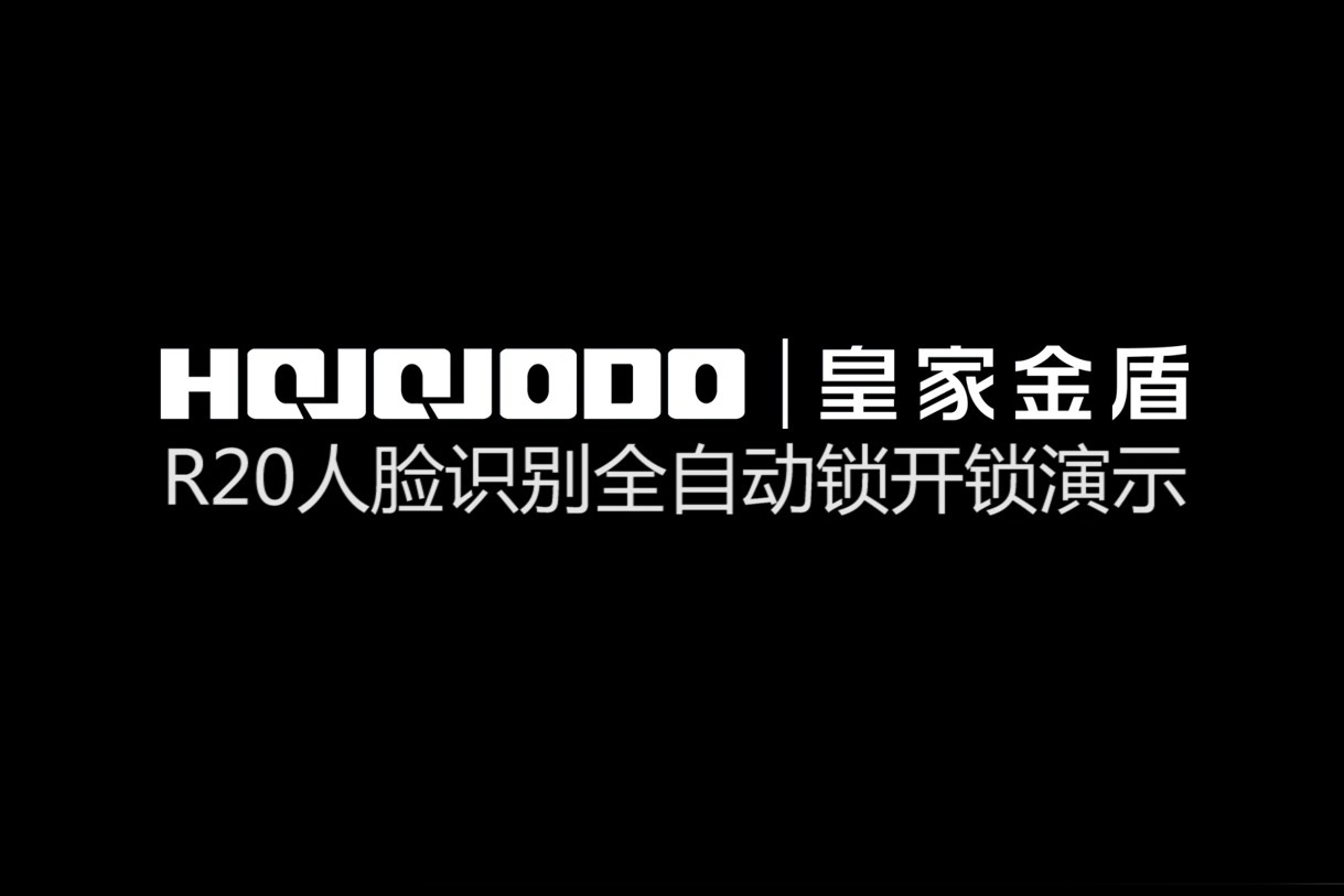 艾维科技皇家金盾r20人脸识别锁演示