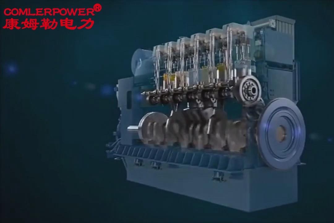 石油开采用主发电机组3d版柴油发动机的工作原理