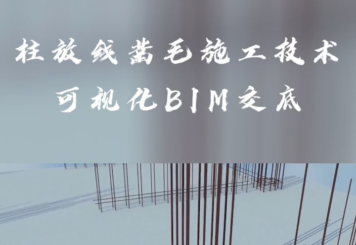 柱放线凿毛施工技术可视化BIM交底