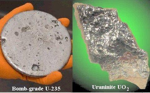 制造原子弹目前只有两种材料可以选择,一种是铀235,另一种则是钚239