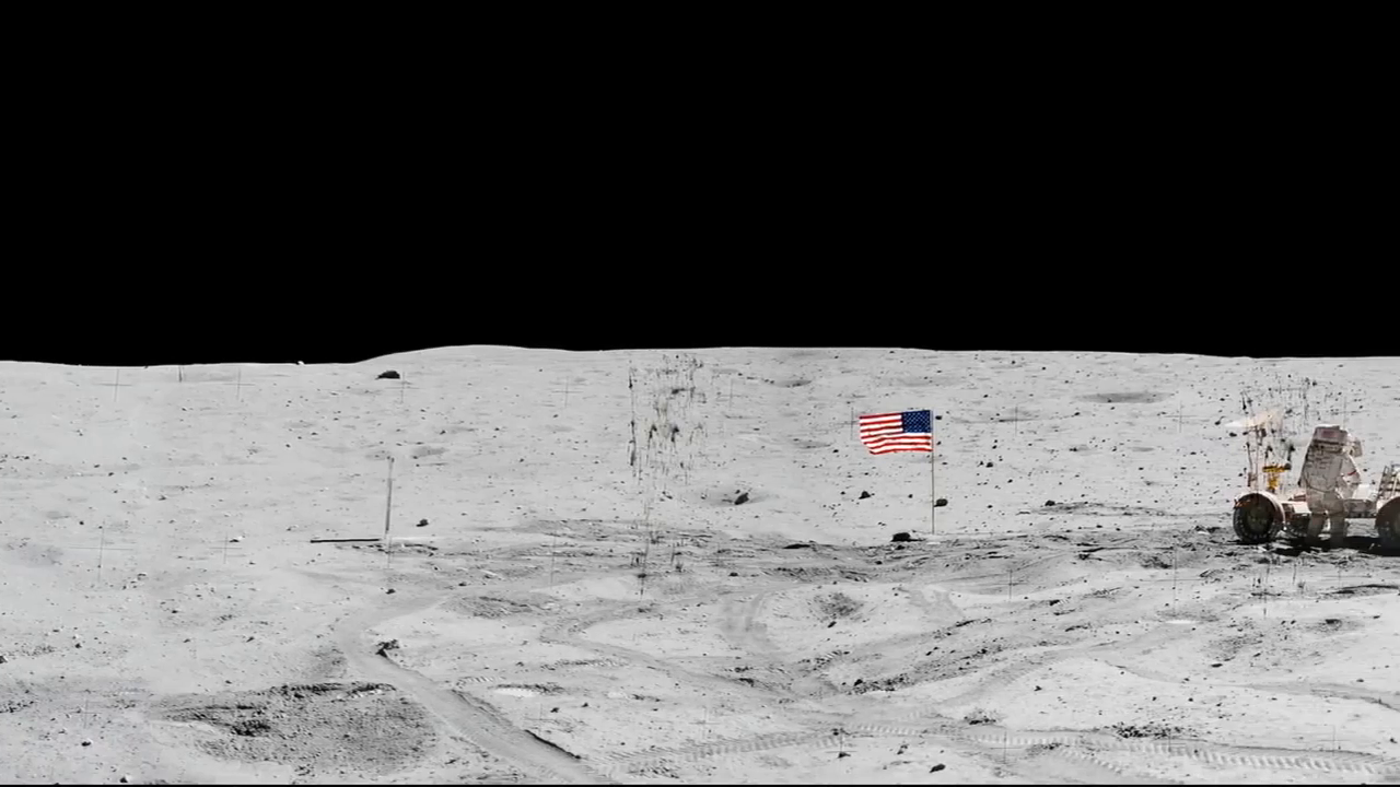 非常宝贵的月球全景图，这是阿波罗任务的杰作