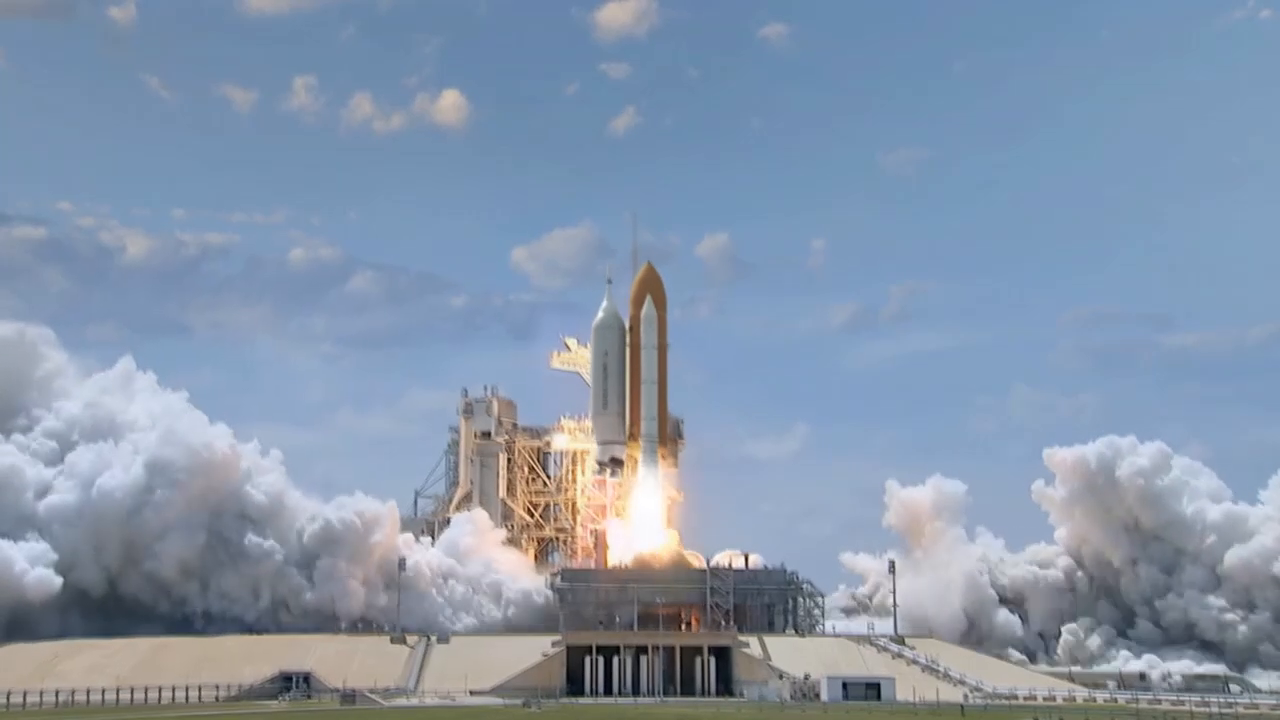 壮观！这是NASA的航天飞机发射的场面