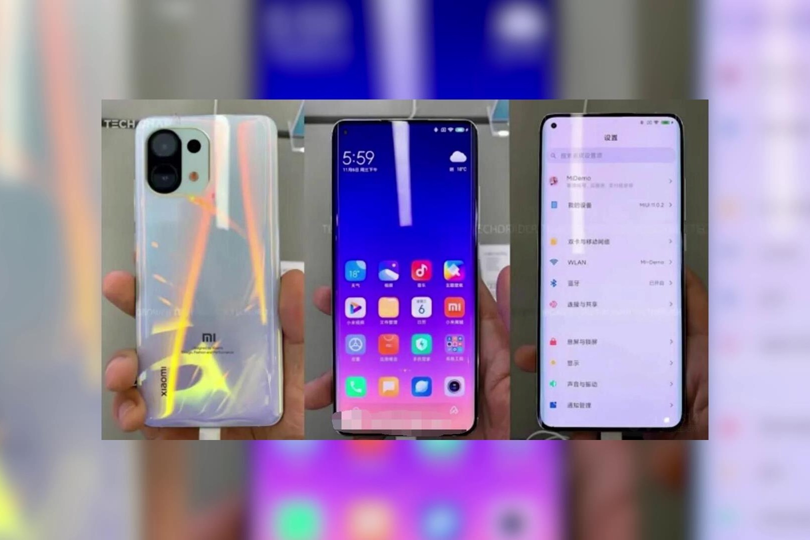小米11真机曝光,对比至尊版颜值下降,绿厂新机更好看?