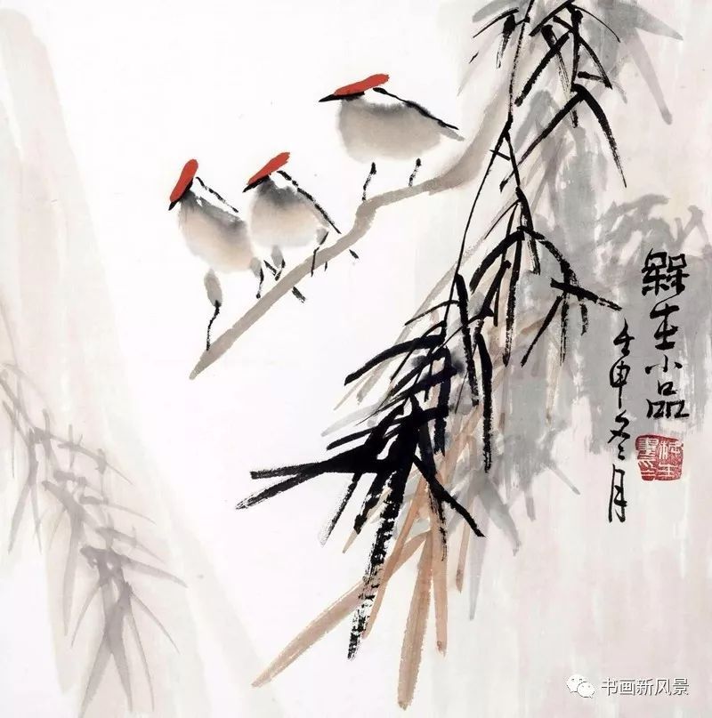 赵梅生 花鸟小品欣赏 第1张