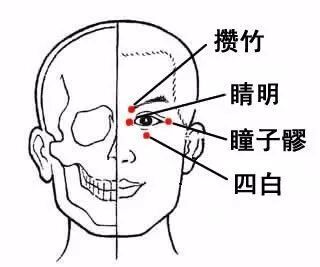 因眼部穴位主要分布在眼眶附近,因此手法
