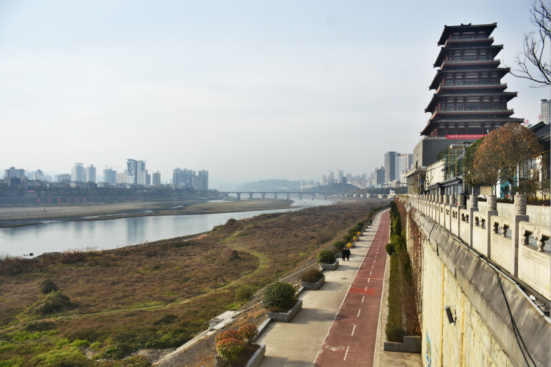 早上我去拍摄安康的汉江大桥(图)