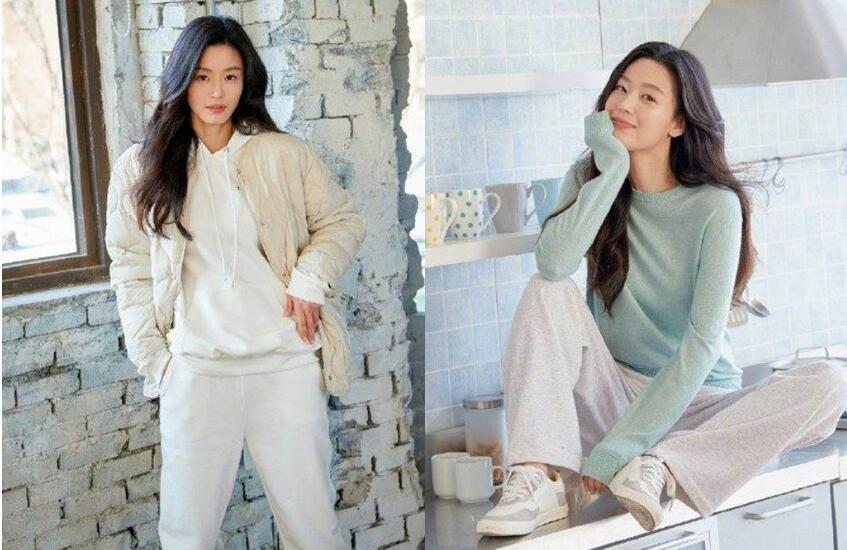 40岁女神近照颜值惊人全智贤犹如少女宋慧乔大秀美背