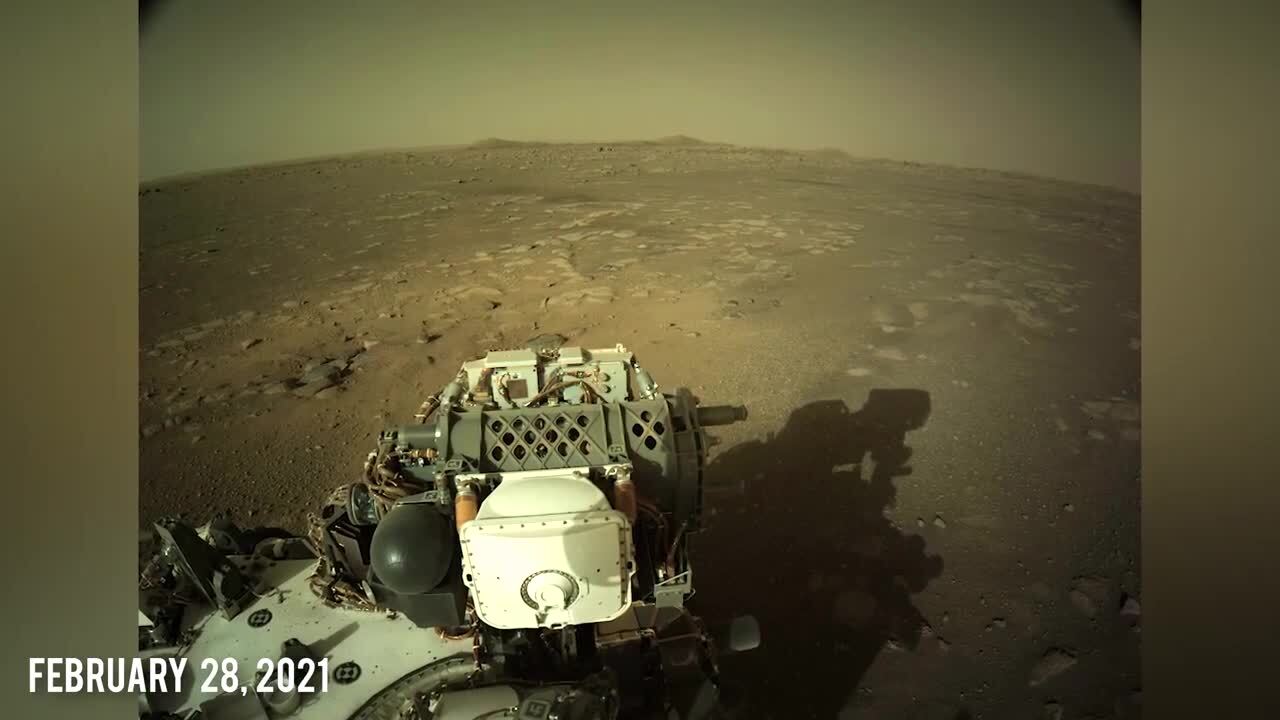 2月28日,nasa的"毅力"号火星车从火星上拍摄到了太阳
