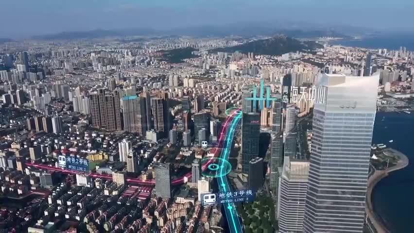 青岛第一高楼海天中心即将在夏天对外开放