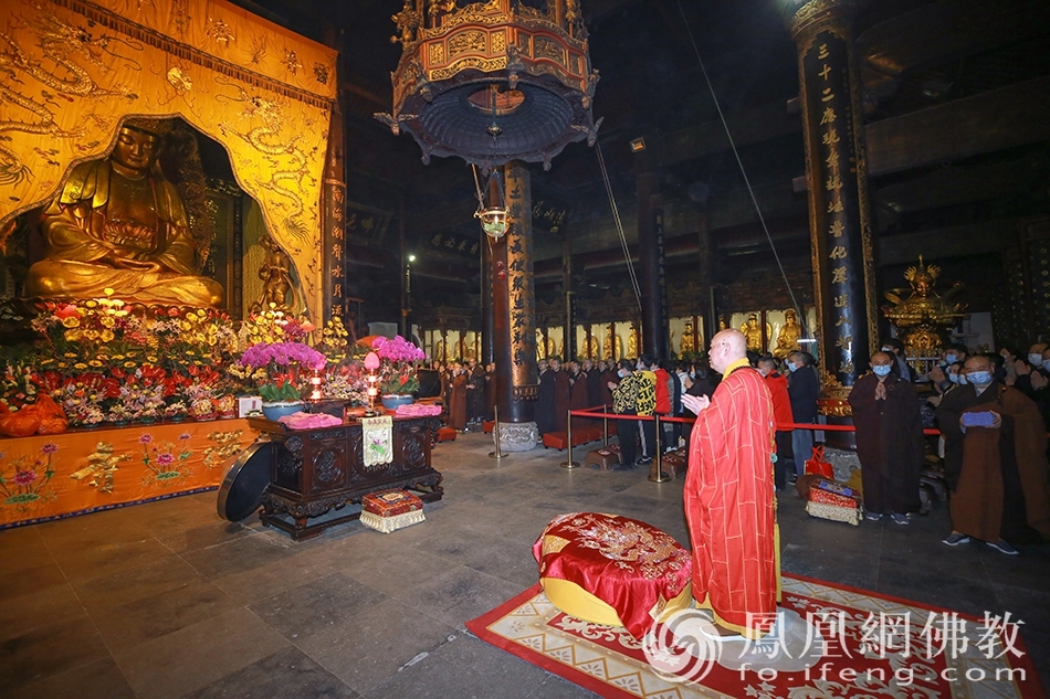 普陀山普济禅寺二月十九观音香会期进香活动安全有序