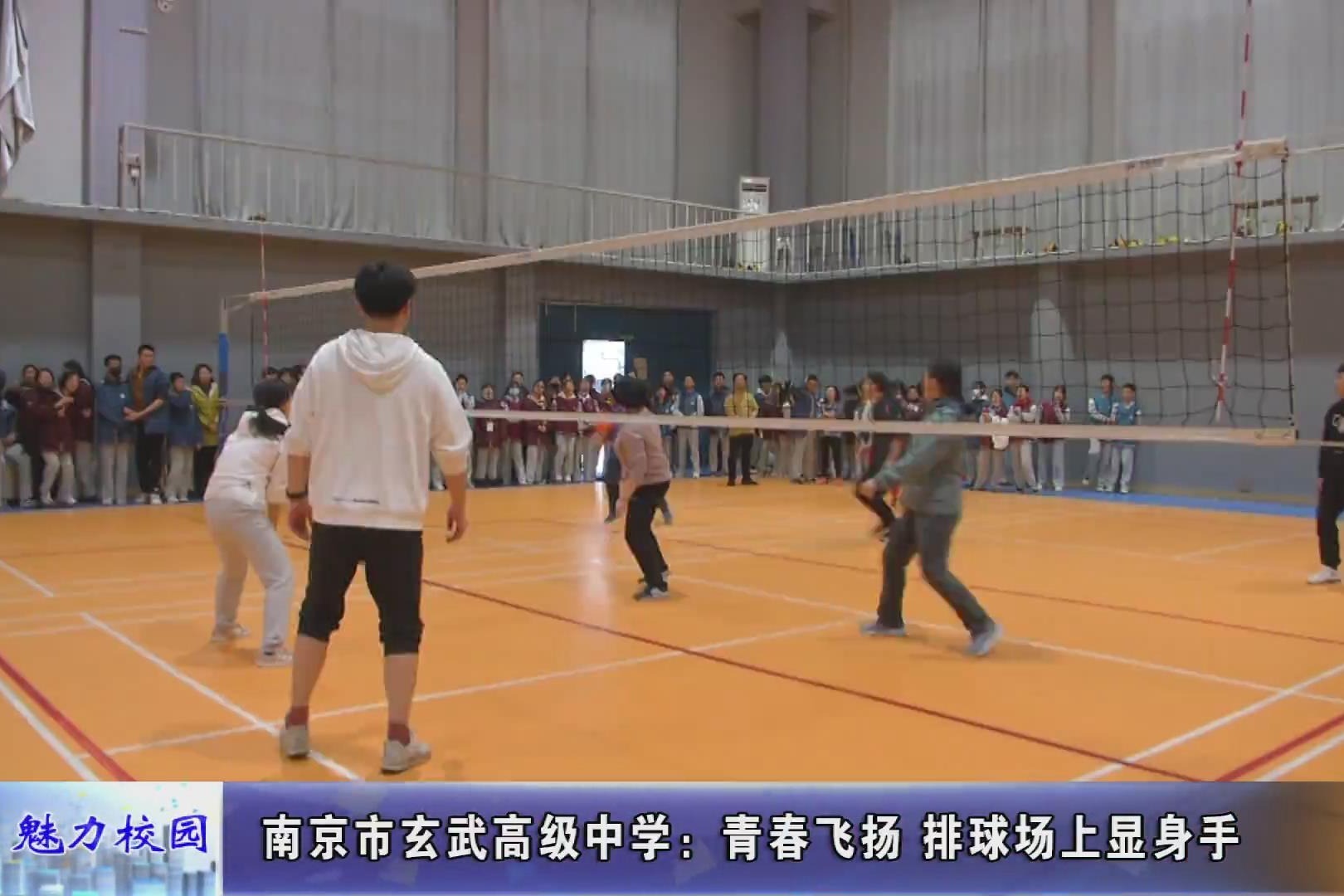 动态丨南京市玄武高级中学:青春飞扬 排球场上显身手