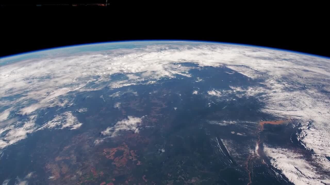 美丽的地球-非常壮观的场面,这是从太空看到的景色