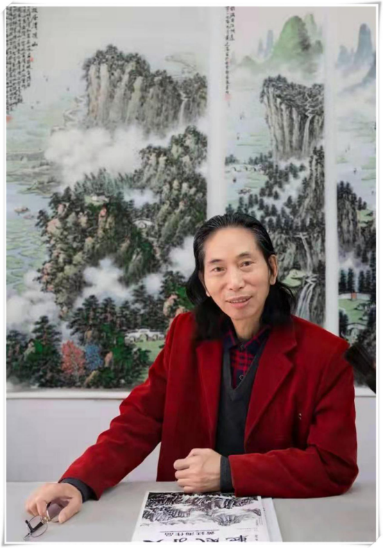 大器风范 : 国家殿堂画家黄廷海先生(中国新南派山水画的开创者)