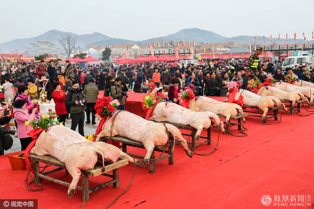 青岛田横15万人祭海仪式现场