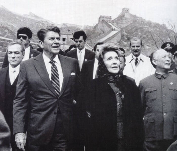 1984年美国总统里根访华 被何震撼