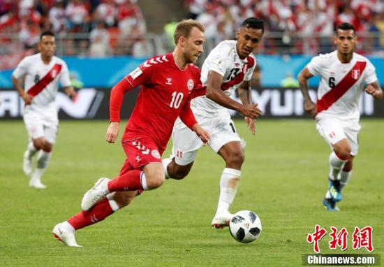 秘鲁队罚失点球 丹麦1-0取胜