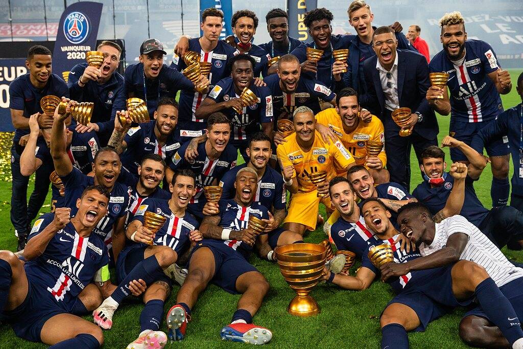 巴黎圣日耳曼获得法联杯冠军,本赛季成就法国超级杯,法甲,法国杯,法联