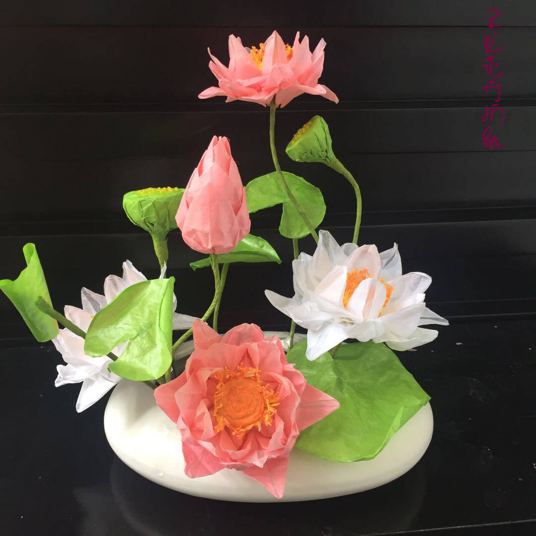 六瓣莲花折纸子龙花卉折纸