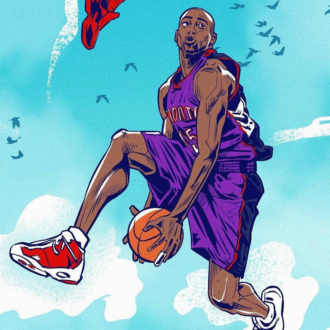 nba现役球星扣篮漫画图集:卡特最经典,拉文戈登pk最劲爆