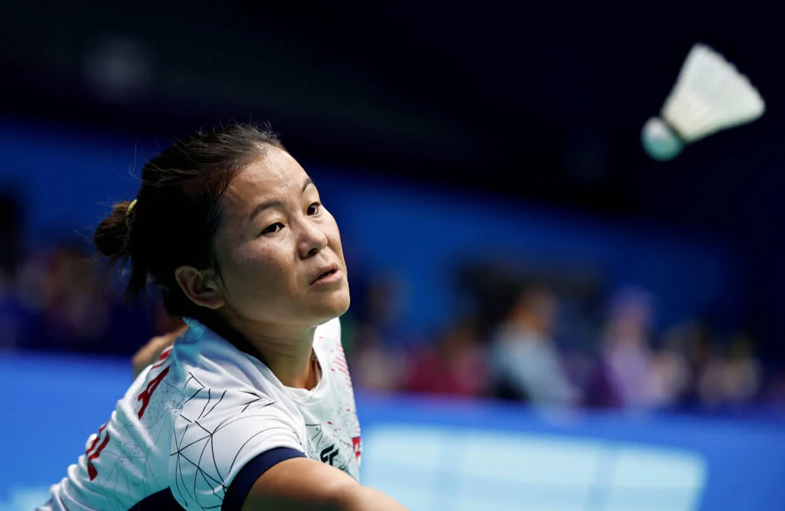 羽毛球——女子单打：尼泊尔选手阿努·马娅·拉伊负于泰国选手李美妙