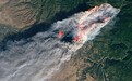 NASA公布美国加州山火太空照：惨烈！