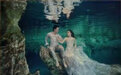 阿娇与老公水底婚纱照性感至极,两人的衣服太有亮点!