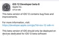 苹果iOS 12开发者预览版beta 6更新发布