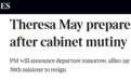 英媒：特雷莎·梅预计将于24日宣布辞职