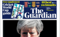 特雷莎·梅含泪宣布辞职：英国各报头版报道 风格不一