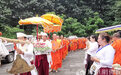 云南耿马孟定洞景佛寺举行“苏坦弄”祈福仪式