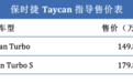 售价149.8万起 保时捷Taycan Turbo/Turbo S发布