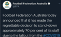 下岗潮！澳足协宣布裁员，乌拉圭足协解雇所有职员，包括功勋主帅