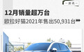 12月销量超万台 欧拉好猫2021年售出50,931台
