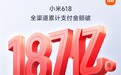 小米618战绩公布:全渠道支付金额突破187亿