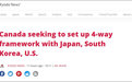撇下印澳,“加拿大想与美日韩建新版四边机制”