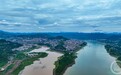 长江流域重庆云阳段现“鸳鸯锅”景观