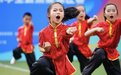 舞龙、舞狮融入武术 成都中小学生校园比武迎大运