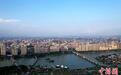 航拍福建漳州九龙江畔